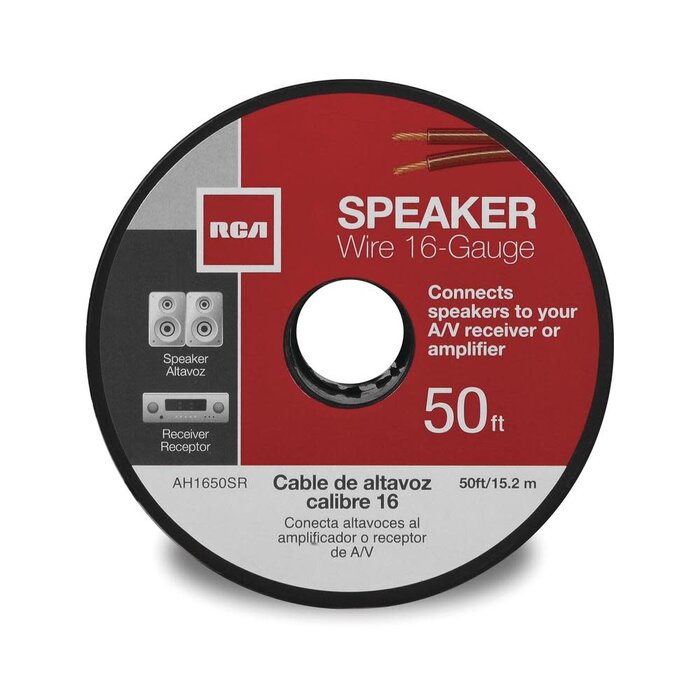 RCA RCAAH1650SR - Speaker Wire (16 Gauge, 50 Feet)