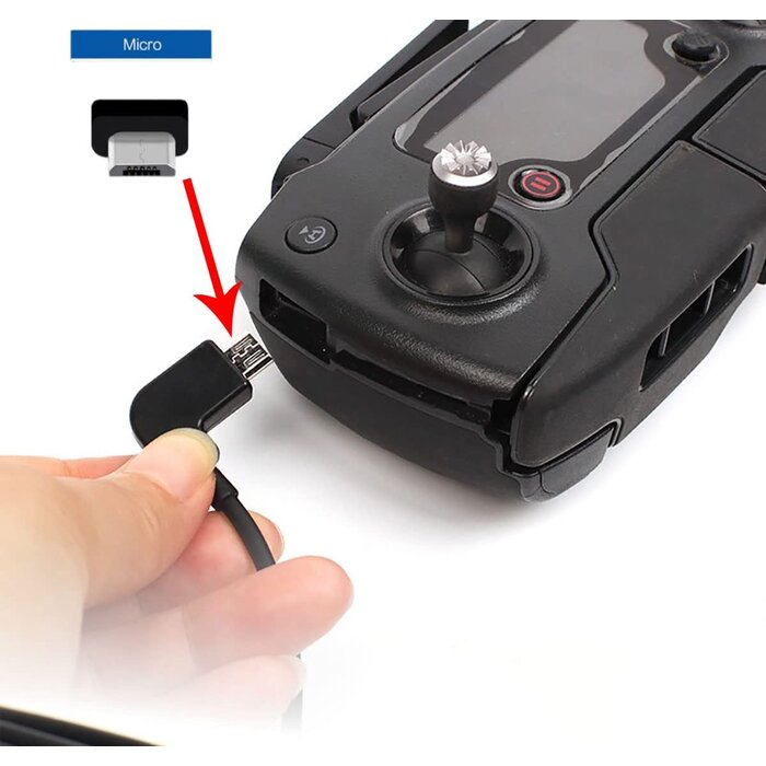 LIGHT2MICRO-DJI-CABLE - DRSEOO - Lightning to Micro-USB Cable for DJI Mavic Pro/Spark/Mavic Air