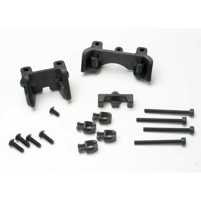 Traxxas 5317 - Shock mounts (front & rear)/ wire clip (1)/ chassis wire clips (4)/ 3x32mm CS (4)/ 3x6mm BCS (1)