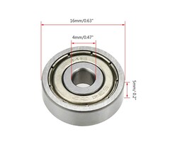 4X16X5-BEARINGS-BEARINGS - Rannb - Deep Groove Ball Bearing Double Shielded Bearings 4mm x 16mm x 5mm