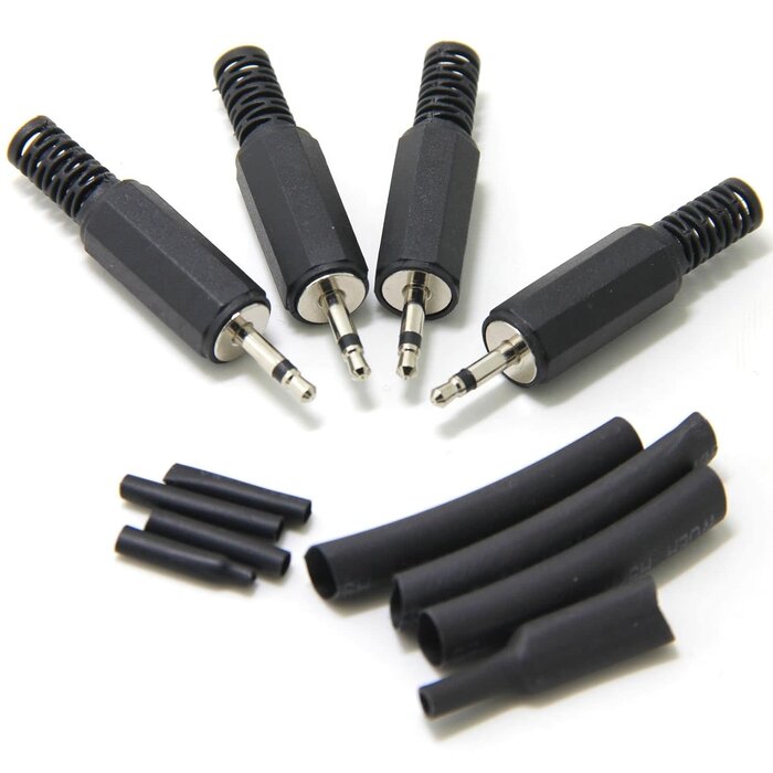 2.5MM-MONO-SOL - Ancable - Replacement TS Mono Male Plug 2.5mm Solder Type DIY Audio Cable Connector