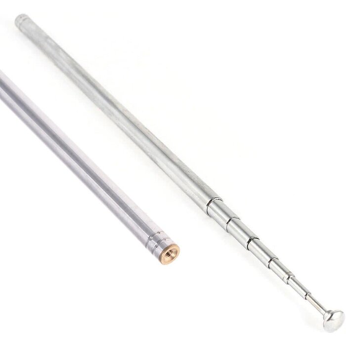 FM-ANT-THREAD-F - AEDIKO Telescopic Antenna M3 Female Thread 7 Sections AM FM Radio Universal Antenna for Radio TV Electric Toys Telescopic Replacement Antenna Aerial