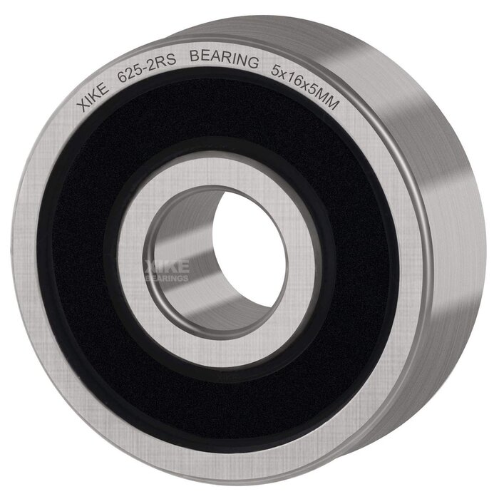 XiKe 16X5X5-BEARINGS - XiKe - 2pk 625-2RS Double Rubber Seal Bearings 5x16x5mm, Pre-Lubricated and Stable Performance and Cost Effective, Deep Groove Ball Bearings.