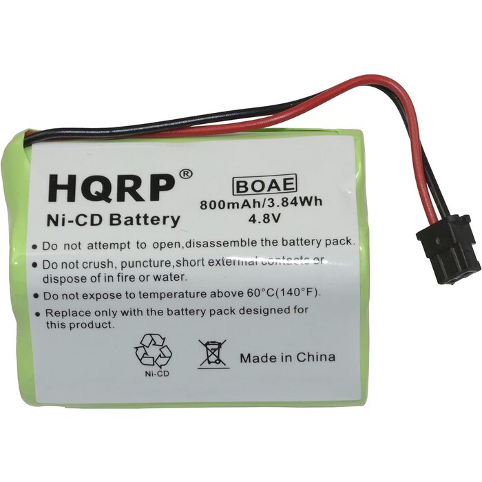 BBTY0356001 - HQRP - Battery Compatible with Uniden Bearcat SPORTCAT BP-120 BP120 BP-150 BP150 BP-180 BP180 BP-250 BP250 BBTY0356001 Replacement