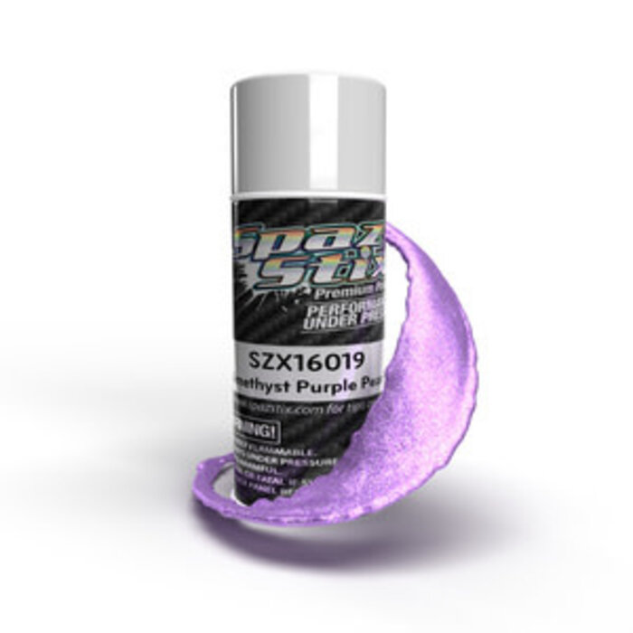 Spaz Stix SZX16019 - Amethyst Purple Pearl Aerosol Paint, 3.5oz Can