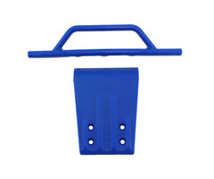 RPM BLUE FRONT BUMPER & SKID PLATE FOR SLASH, NITRO SLASH
