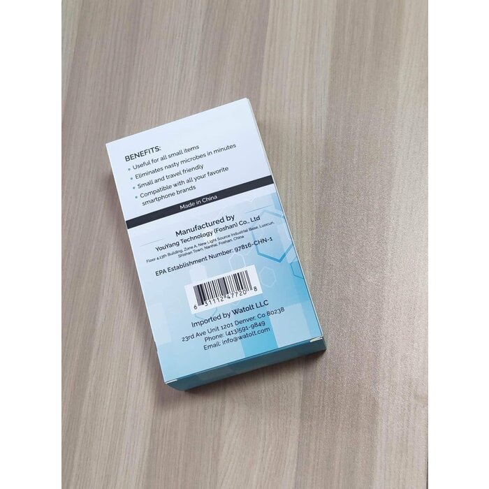 UV Light Sanitizer - Cell Phone Sanitizer Sterilizer Cleaner Box for Smartphones