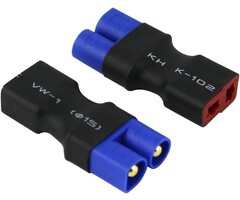 EC3M-2-DEANSF - OliYin - Male EC3 to Female Deans T-Plug Style Connector Adapter for LiPo