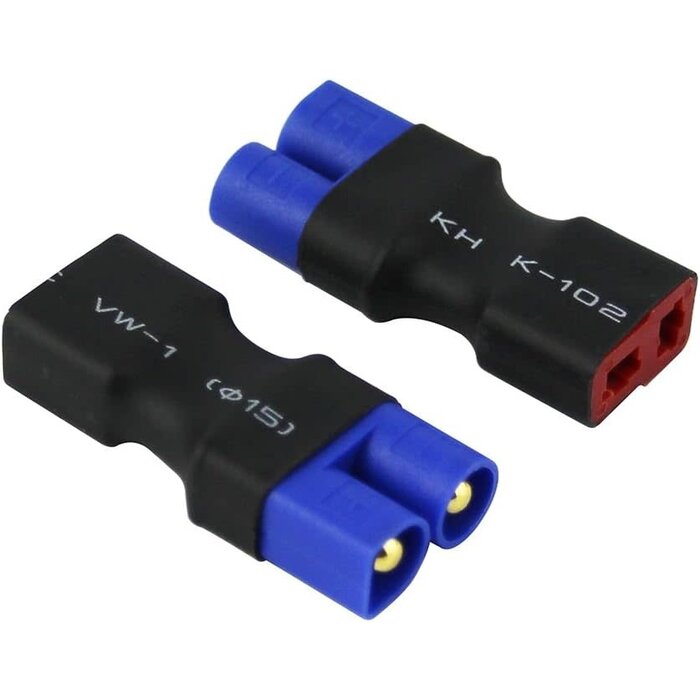OliYin EC3M-2-DEANSF - OliYin - Male EC3 to Female Deans T-Plug Style Connector Adapter for LiPo