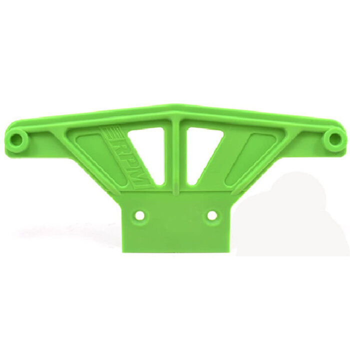 RPM RPM81164 - WIDE FRONT BUMPER GREEN RUSTLER/STAMPEDE/BANDIT