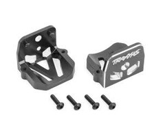 Traxxas 7760-GRAY - Motor Mounts, 6061-T6 Aluminum (Gray-Anodized) (Front & Rear)