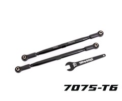 Traxxas 7897A - Toe Links, Front (TUBES Black-Anodized, 7075-T6 Aluminum, Stronger than Titanium) (2) (For Use With #7895 X-Maxx® WideMaxx® suspension kit)
