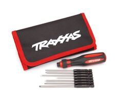 Traxxas 8711 - Traxxas Speed Bit Master Set, Hex Driver, 7-Piece Straight and Ball End, Includes Premium Handle (medium), travel pouch, hex drivers (straight: 1.5mm, 2.0mm, 2.5mm, 3.0mm) (ball end: 2.0mm, 2.5mm, 3.0mm), 1/4" drive