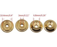 Brass Spring Retainers Shock Cups for 1/10 RC Rock Crawler TRX-4 Pack of 4