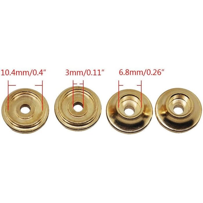 Brass Spring Retainers Shock Cups for 1/10 RC Rock Crawler TRX-4 Pack of 4