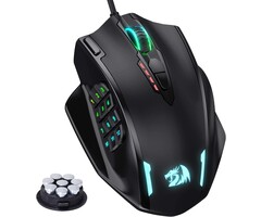 M908 -  Redragon - Impact RGB LED MMO Gaming Mouse | with 12 Side Buttons | Optical Wired | Ergonomic Gamer Mouse | with Max 12,400DPI | High Precision | 20 Programmable Macro Shortcuts | Comfort Grip