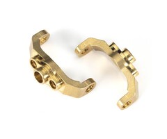 Traxxas 9733 - Caster blocks, brass (4 grams each) (left & right)