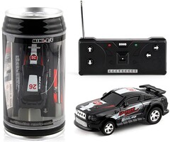 Tainrunse MINI-RC -Tainrunse 1 Set Mini Remote Control Car with Roadblocks Coke Cans Design Mini RC Car, Creative Simulation Racing Car Toy Kids Mini Drift Car