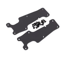 Traxxas 9633 - Suspension arm covers, black, front (left and right)/ 2.5x8 CCS (12)