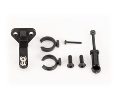 Traxxas 9796 - Trailer hitch, TRX-4M™ & TRX-4MT™ (assembled)/ trailer coupler/ 3mm spring pre-load spacers (2)/ 2.5x8mm BCS (2)/ 1.6x10mm BCS (self-tapping) (1)