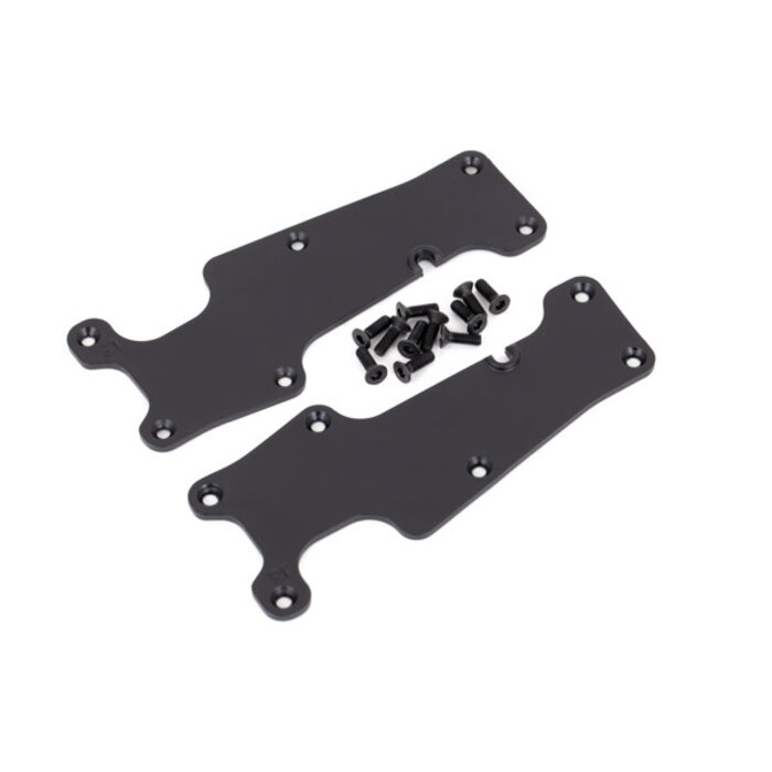 Traxxas 9633 - Suspension arm covers, black, front (left and right)/ 2.5x8 CCS (12)
