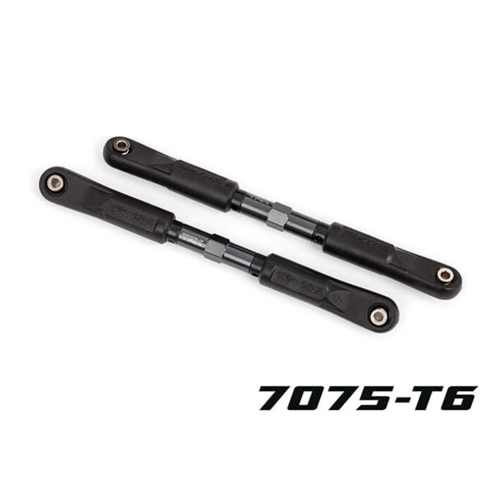 Traxxas 9549A - Toe links, Sledge® (TUBES dark titanium-anodized, 7075-T6 aluminum, stronger than titanium) (120mm) (2)/ rod ends, assembled with steel hollow balls (4)/ aluminum wrench, 8mm (1)
