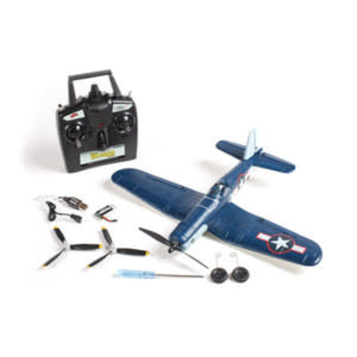 RageRC RGRA1301V2 - F4U Corsair- 1/28 Micro-Scale Replica Warbird