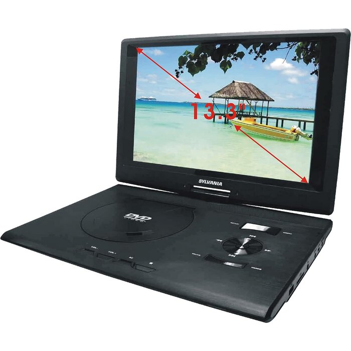 PROSCAN ELITE PEDVD1566 - ProScan Elite 15.6-Inch Swivel Screen Portable DVD Player with USB & SD Card Slot & Rechargeable Battery