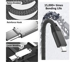 USB C to USB C Cable 100W 3.3FT