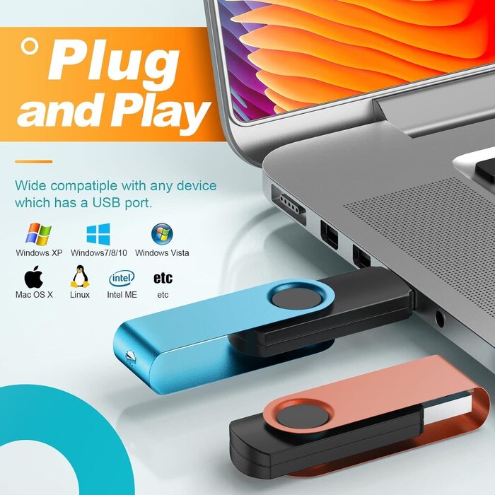 32GB-USB-3.0 - Kepmem Thumb Drive 32GB Flash Drives Bulk, Kepmem Metal Swivel USB 3.0 Memory Stick 32 Giga Pen Drive Colorful Jump Drive 32 GB Zip Drive with Multicolor Lanyards for Data Storage and Transfer