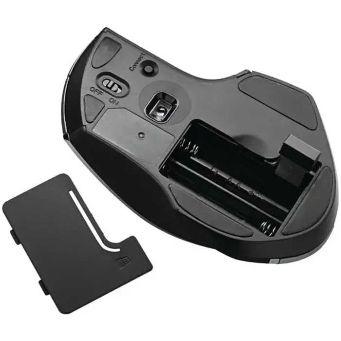 Verbatim Cordless Deluxe Blue-LED Computer Mouse, Ergonomic, 8 Buttons, 2.4 GHz (Graphite)