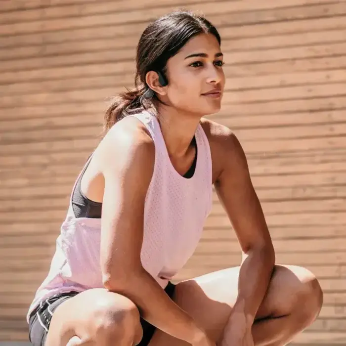 VXLS803STBKUS - Shokz® OpenRun Bone-Conduction Open-Ear Sport Headphones with Microphones (Black)