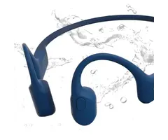 Shokz® OpenRun Bone-Conduction Open-Ear Sport Headphones with Microphones (Blue)