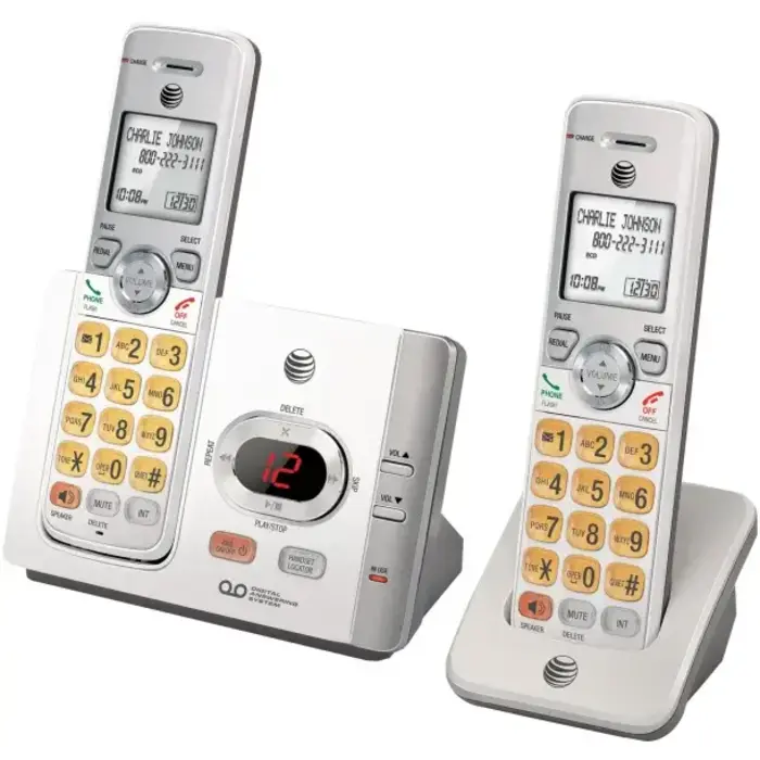 DECT 6.0 Cordless Answering System with Caller ID/Call Waiting, White (2 Handset)