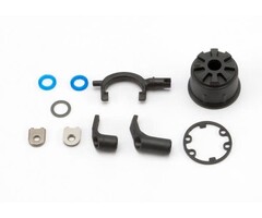 Traxxas 5681 - Carrier, differential (heavy duty)/ differential fork/ linkage arms (front & rear)/x-ring gaskets (2)/ ring gear gasket/ bushings (2)/ 6.5x10x0.5 TW