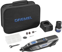 8240 12V Cordless Rotary Tool Kit with Variable Speed and Comfort Grip - Includes 2AH Battery Pack, Charger, 5 Accessories & Wrench, Tool Fabric Carry Bag, and Instruction Manual