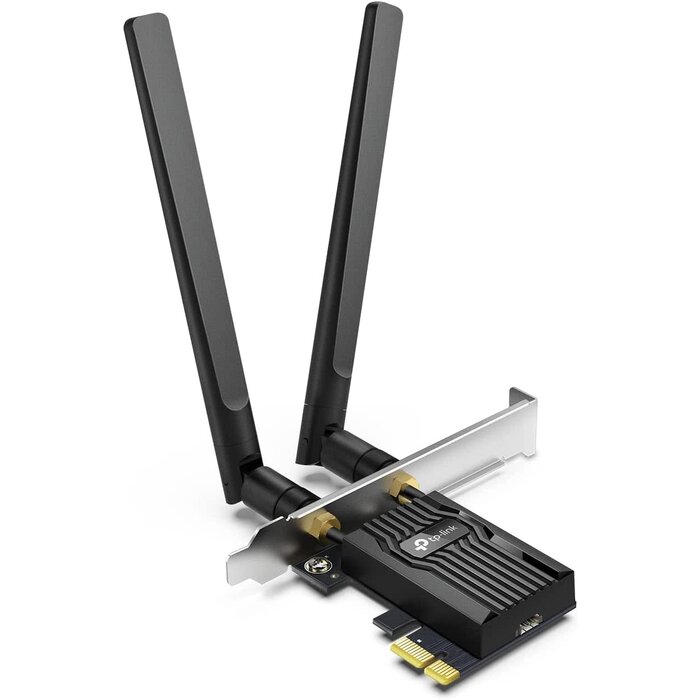 tp-link TP-Link WiFi 6 PCIe WiFi Card for Desktop PC AX3000 (Archer TX55E), Bluetooth 5.2, WPA3, 802.11ax Dual Band Wireless Adapter with MU-MIMO, Ultra-Low Latency, Supports Windows 11, 10 (64bit) Only