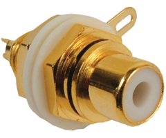 F-RCA-JACK - bnafes - RCA Female Jack Panel Mount Chassis Adapter Socket