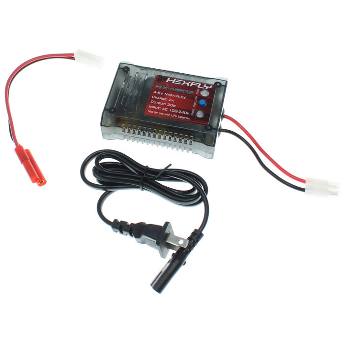 Hexfly HX-N802 20W AC charger for 4-8s Nimh/Nicd Battery Packs