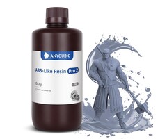 ANYCUBIC-RESIN-GRAY - ANYCUBIC ABS-Like Resin Pro 2, 8K 3D Printer Resin with Enhanced Strength and Toughness, High Precision, Low Odor, Wide Compatibility for All LCD Resin 3D Printers (Gray, 1kg)