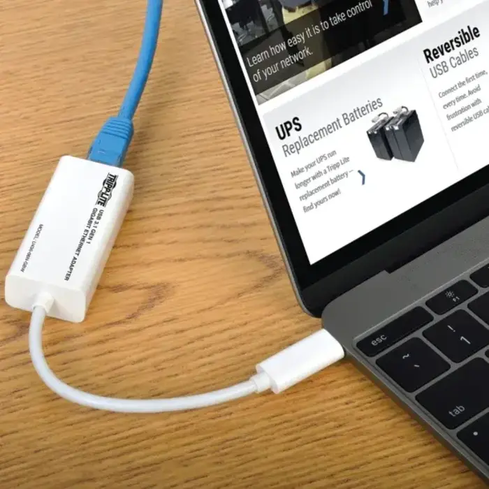 TRPU43606NGBW - Tripp Lite® by Eaton® USB-C® 3.1 to Gigabit Ethernet NIC Network Adapter