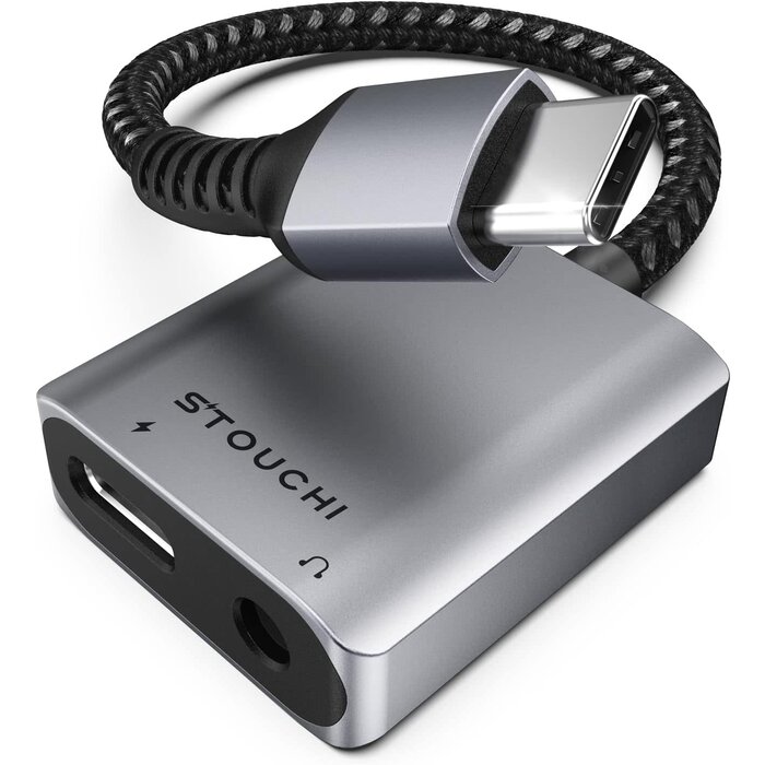 USBCAUX+CH - USB-C to 3.5mm Headphone and Charger Adapter