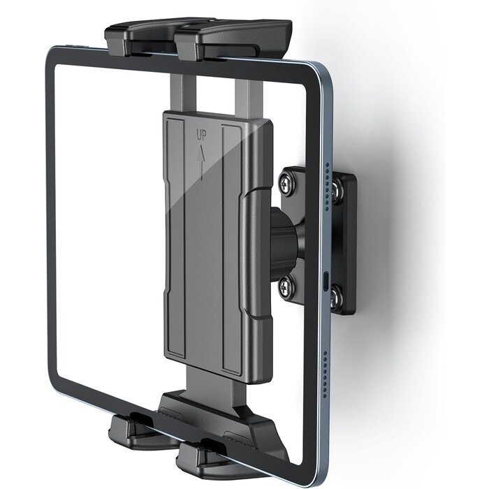 Q01-P3 - OHLPRO Universal Tablet Wall Mount Holder for 4.7-13 inch Tablet Smartphone eReader, 360° Adjustment Compatible with iPad, iPhone, Kindle Fire HD, Galaxy Tab, Switch, Drilled Screw Mounting (Store Supply)