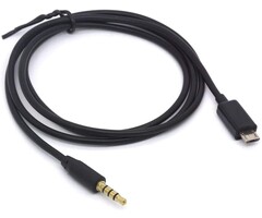 Micro USB to 3.5mm Audio Output Cable - Gold Plated 4 Pole 3.5mm Male to Micro B Male Car Aux Audio Extension Cord for Android(1M/3.3Ft)