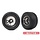 7862X - Tires & wheels, assembled, glued (XRT® Race black chrome wheels, Gravix® belted tires, dual profile (4.3" outer, 5.7" inner) foam inserts) (left & right)