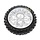 LOS46007 -Dunlop MX53 Rear Tire Mounted, Chrome: PM-MX