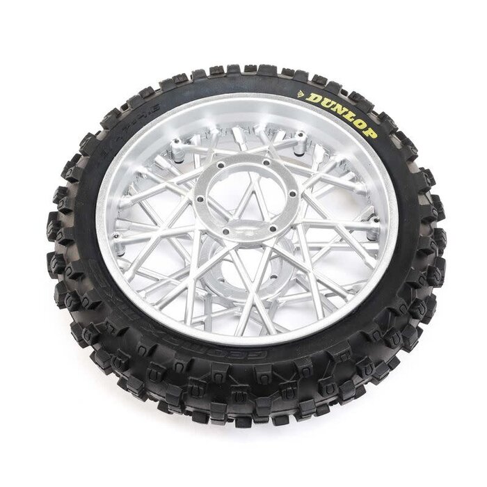 Horizon Hobby LOS46007 -Dunlop MX53 Rear Tire Mounted, Chrome: PM-MX