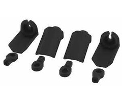 RPM Shock Shaft Guards, for Slash, Nitro Slash, & Durango, 1/10 Scale Shocks, Black (4pcs)