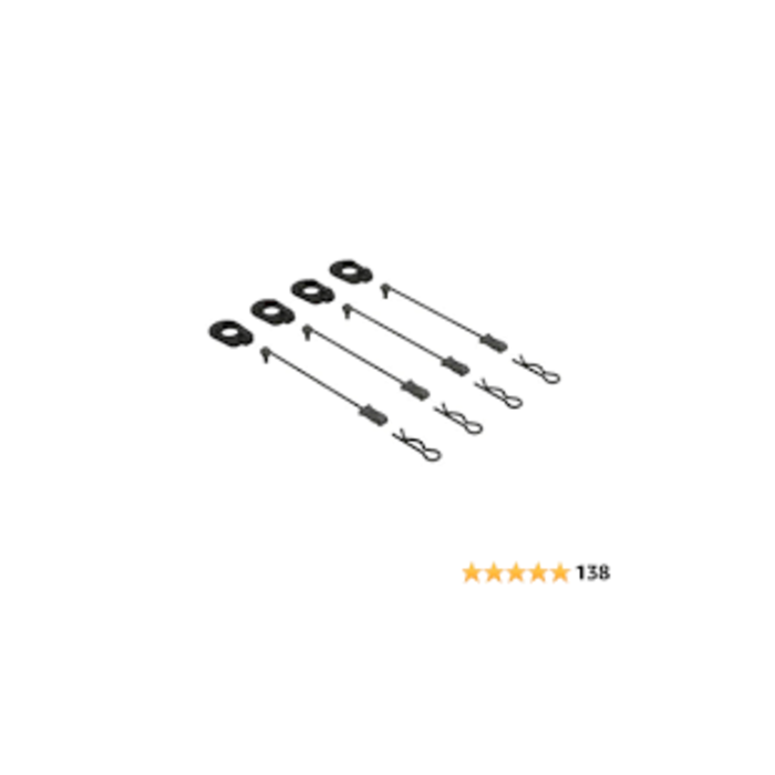 Arrma ARA390294 - Body Clip Retainers, Black (4): 1/5 Scale