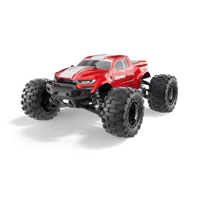 Redcat Racing RER13648 - Redcat Volcano-16 1/16 Scale Brushed Monster Truck, Red